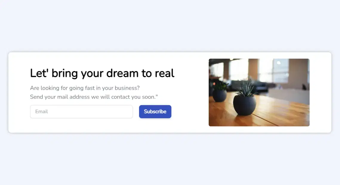 Subscription Cta Component - Tailwindtap