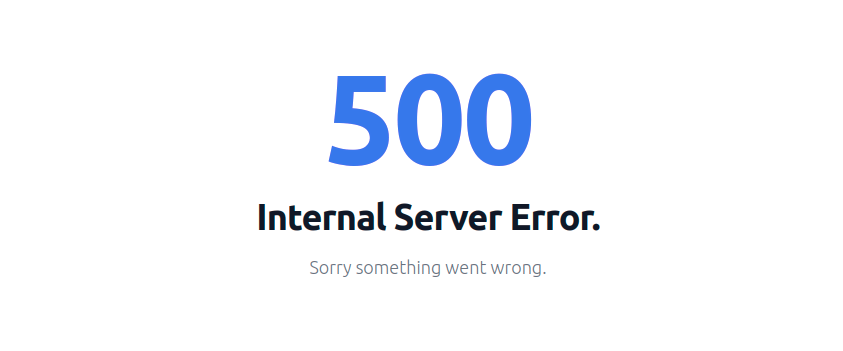Tailwind 500 Error Page